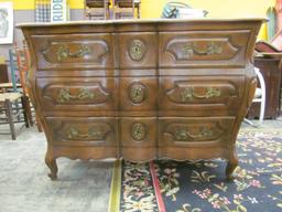 (3) Drawer Italianate Bombe Chest