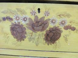 Yellow Decorated Cottage Chest