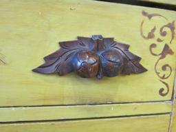 Yellow Decorated Cottage Chest