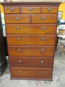 (10) Drawer Walnut Pennsylvania Tall Chest