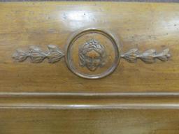 Pair High Quality French Walnut Carved Twin Beds