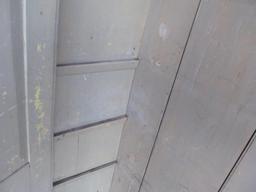 Gray Painted Early Two Door Cupboard