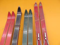 (4) Pairs 1960s Skis