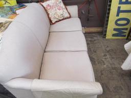 White Upholstered Sofa