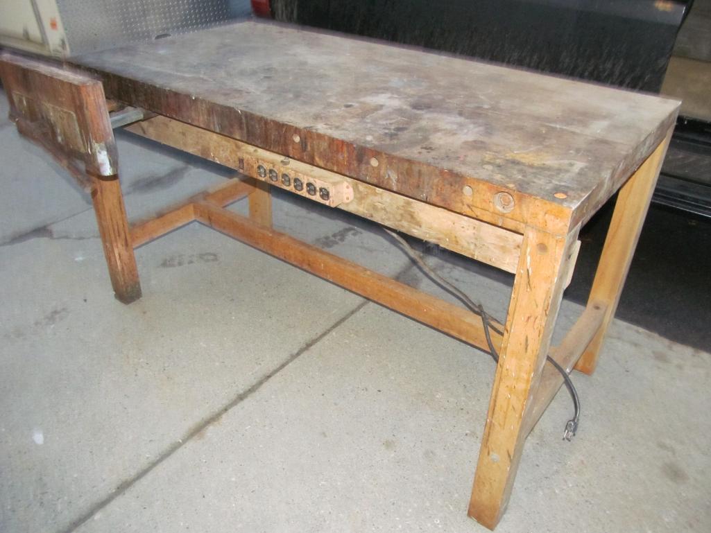 Maple Butcher Block Workbench