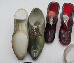 Glass and Porcelain Shoes & Hats