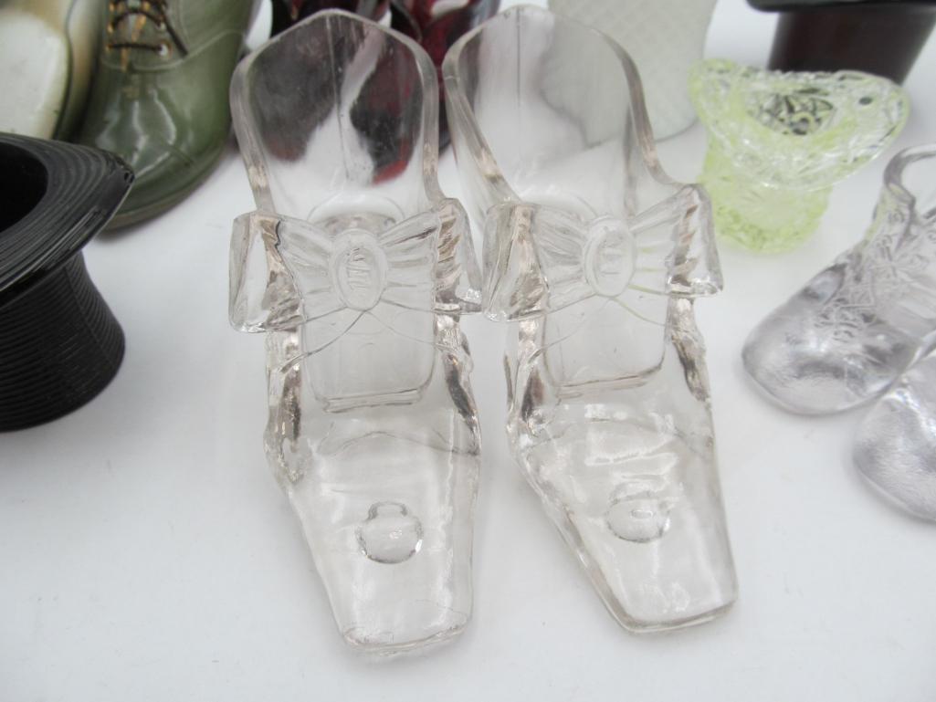 Glass and Porcelain Shoes & Hats