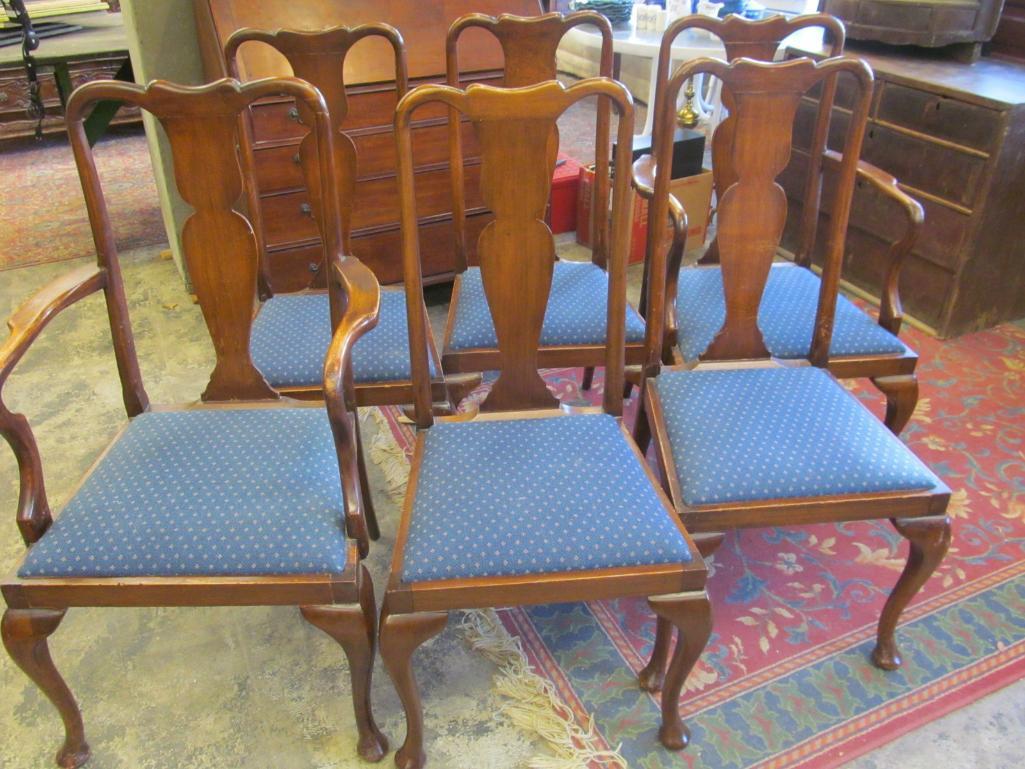 Set of (6) Mahogany Dining Chairs