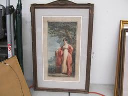 19th C Pencil Signed Mezzotint