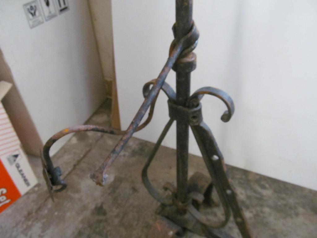 Small Wrought Iron Continental Fireplace Piece