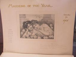 Raphael Tuck & Sons 1905 ?Maidens of the Year" Calendar