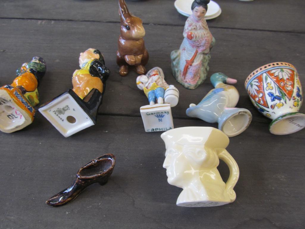 (9) Small Porcelain & Pottery Miniatures