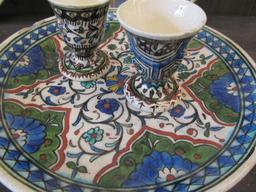 Group of Iznik Type Painted Pottery