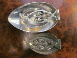 (2) Continental Silver Folding Measuring/Medicine Spoons Marked (800)
