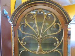 Pair of Spectacular Edwardian Painted & Veneered Cabinets