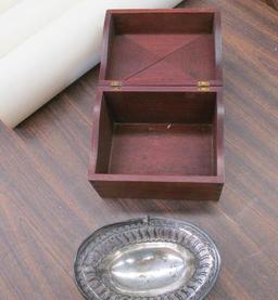 Inlaid Dovetail Mahogany Recipe Box