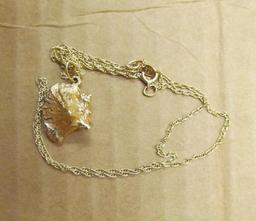 14K Conch Necklace