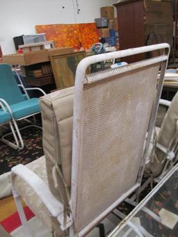 Heavy 1950's Spring Steel Patio Chair