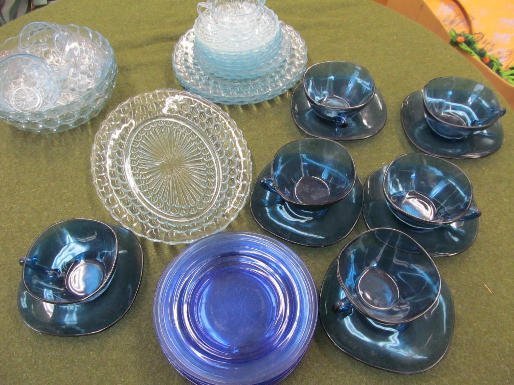 Blue Glass Lot