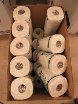 (23) White 2-Ply Roll Towels