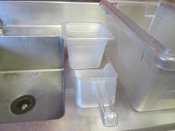 (3) Lexane Storage Bin and Scoops