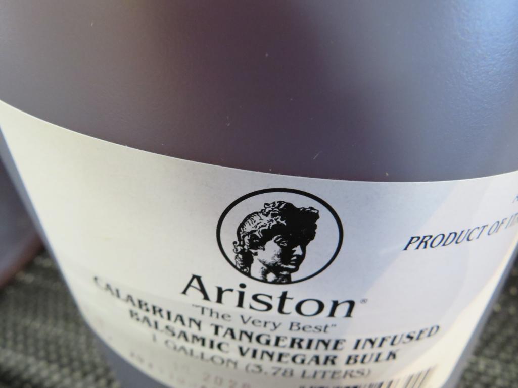 (3) 1 Gallon Ariston Calabrian Tangerine Infused Balsamic Vinegar