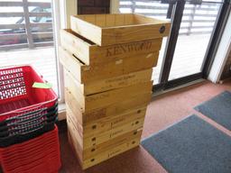 (10) Single Level Wine Boxes