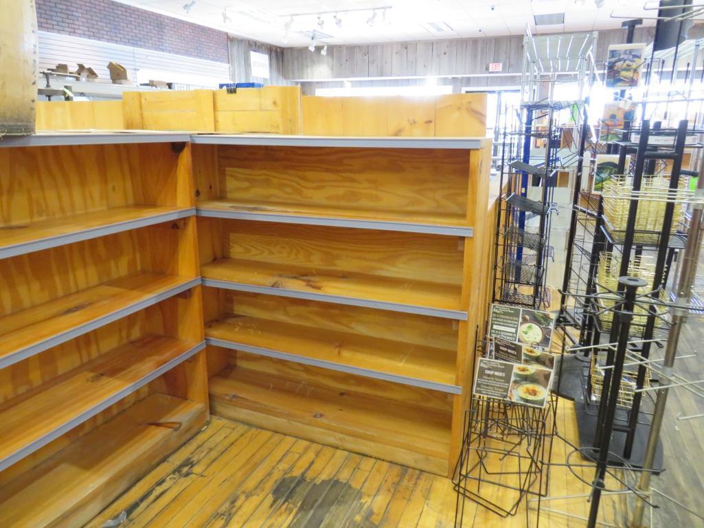 (4) Wood Shelves