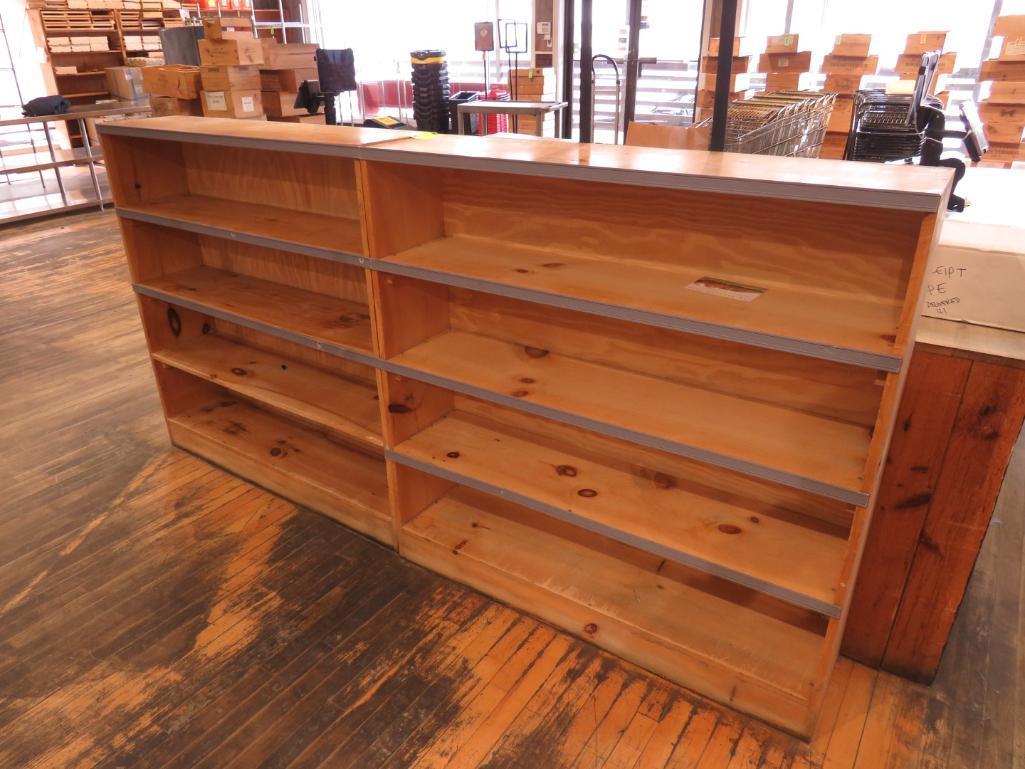 (2) Wood Shelves