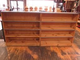 (2) Wood Shelves