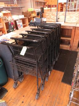 (12) 2-Tier Shopping Carts