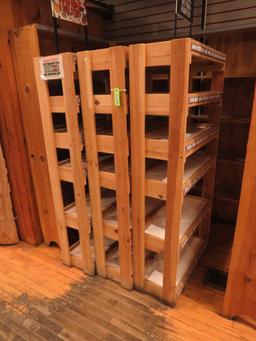 (3) Wood Shelf Units