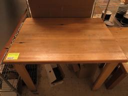 Butcher Block Style Table