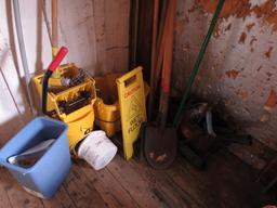 Mop Buckets, Wringers, and Stick Tools