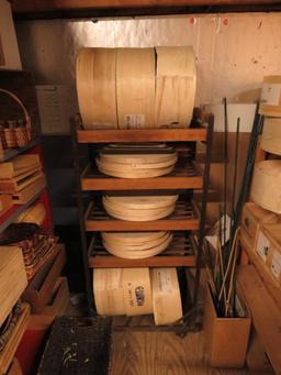 Wood Shelves, Cheese Baskets, Wine Boxes, and Decoratives