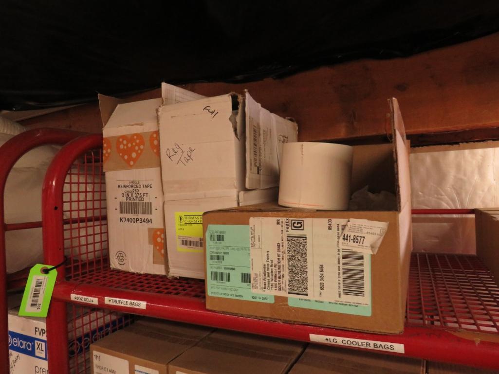 Asst. Cash Register Tape, Reinforced Tape, and Labels