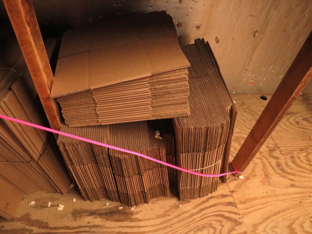 (100+/-) Asst. Corrugated boxes