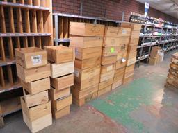 (45+/-) Wood Line Crates