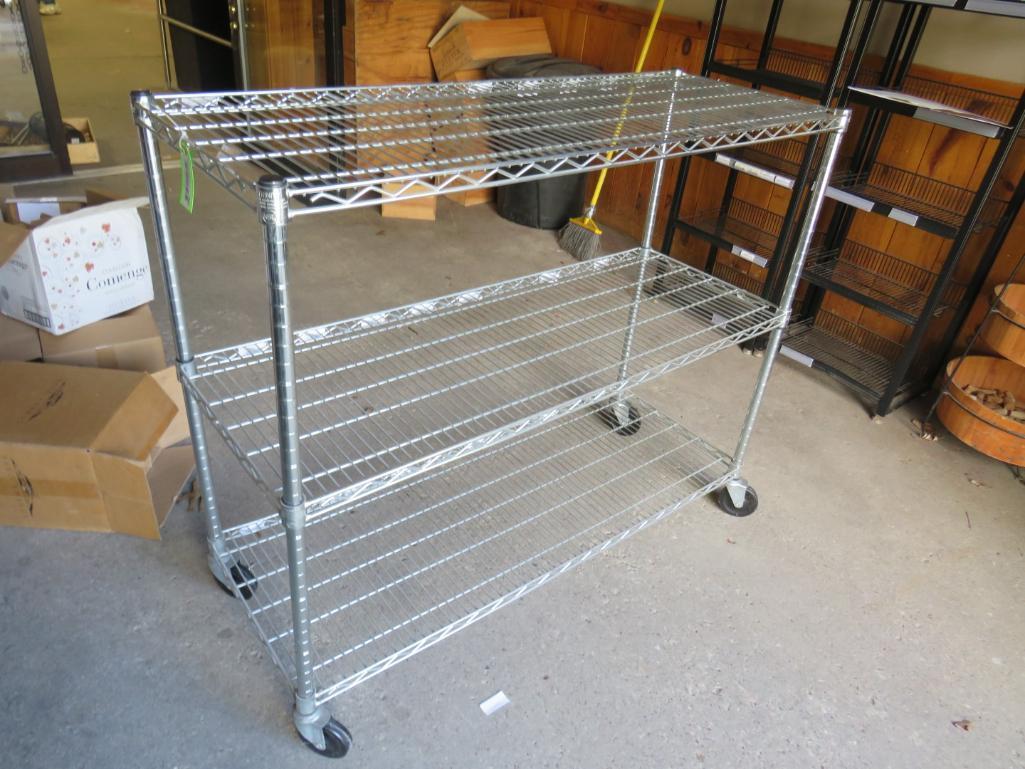 3-Tier Wire Shelf Unit