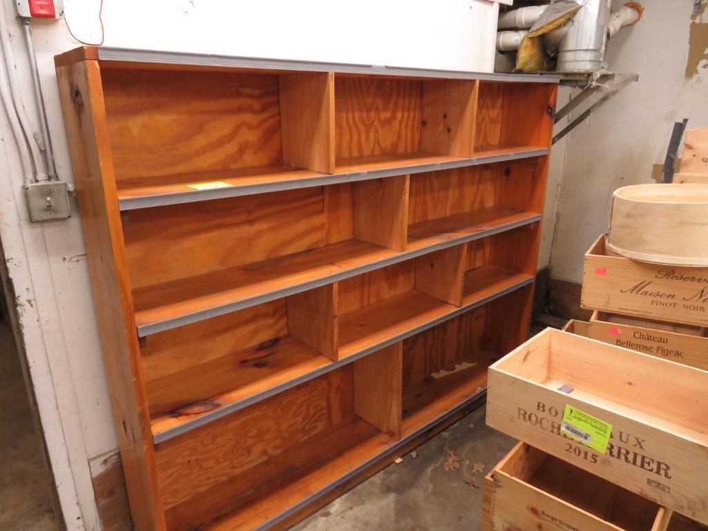 (2) Wood Shelf Units