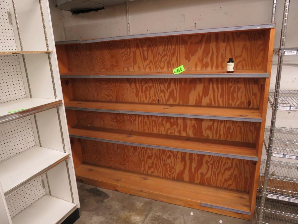 (2) Wood Shelf Units