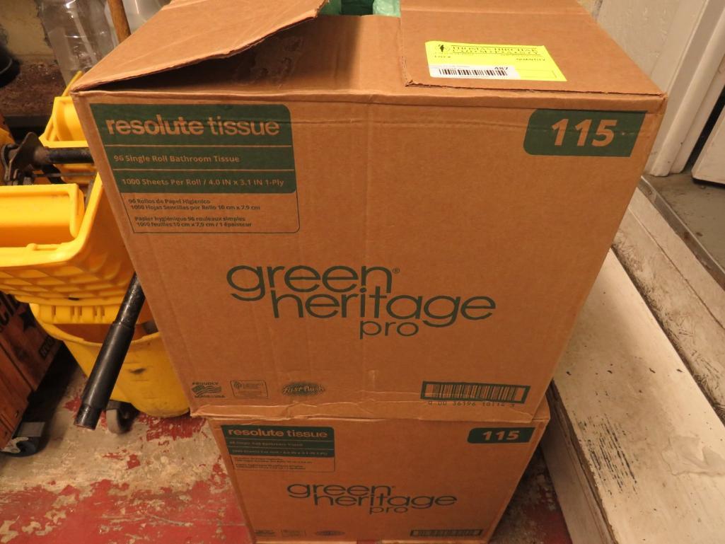 (200+/-) Rolls of Green Heritage Toilet Tissue