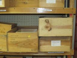 (16) Wood Line Crates