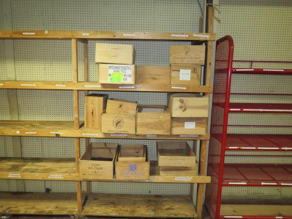 (16) Wood Line Crates