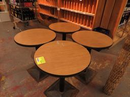 (4) 24" Diameter Bar Tables w/ (4) Asst. Chairs