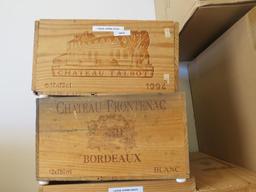 (8) Wood Wine Boxes