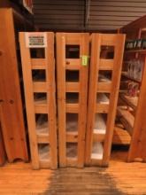 (3) Wood Shelf Units