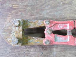 (2) Pair of Bolt Cutters 24" & 12"