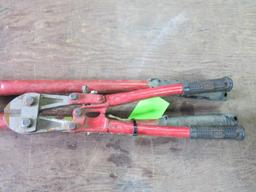 (2) Pair of Bolt Cutters 24" & 12"