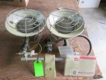 Pair of Red Stone TT30CR Propane Heaters